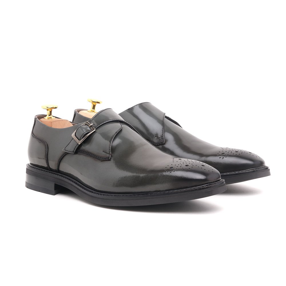 Zapato-Monk-Strap-Vittorio-Hombre-Gris Zapato Monk Strap Vittorio - Imagen 1