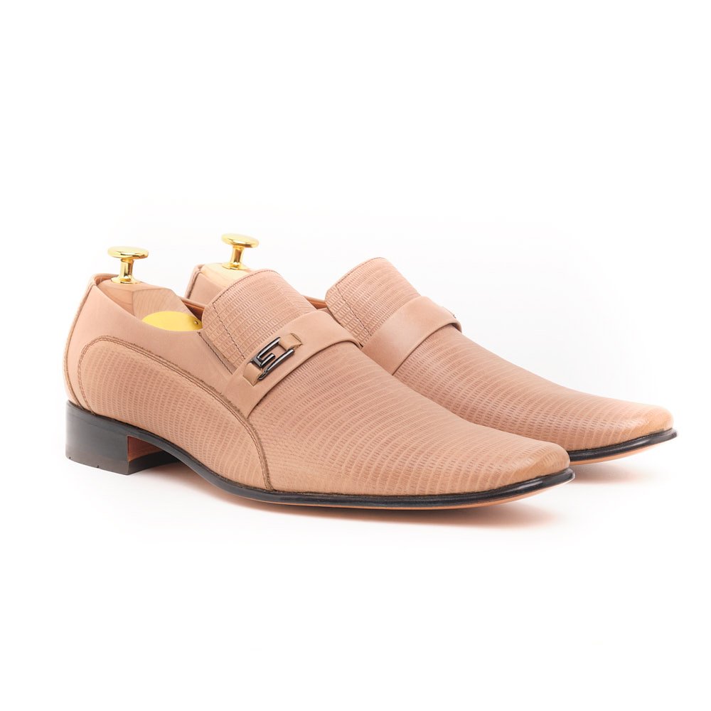 Zapato-mocasín-tiziano-beige-hombre Zapato Monk Strap Tiziano - Imagen 1