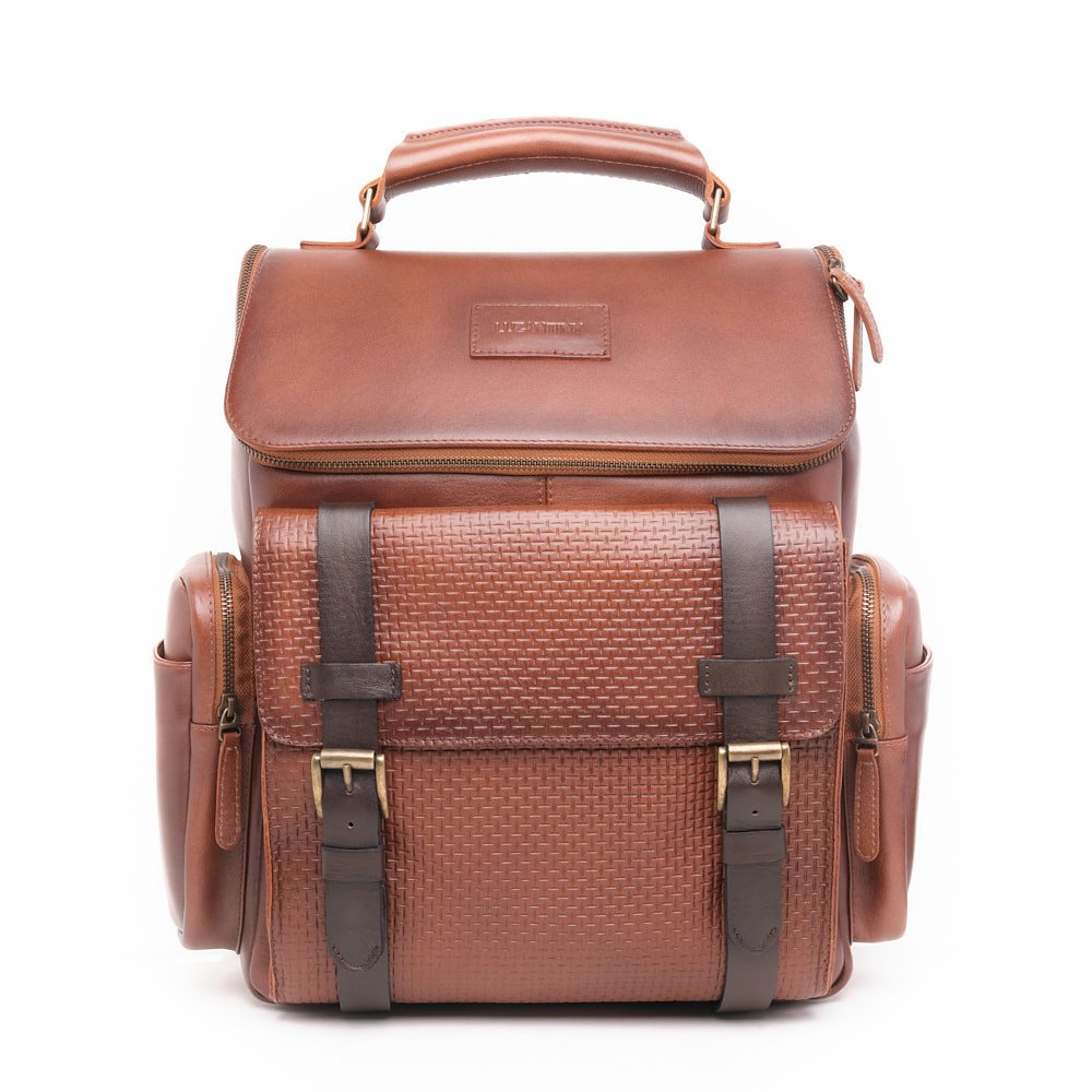 morral-cuero-hombre-miel-lorenzo Morral Lorenzo - Imagen 1